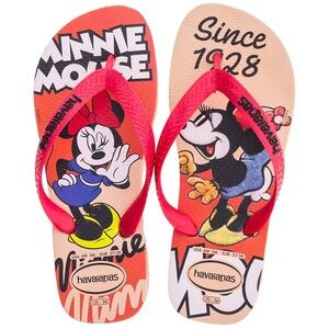 Havaianas limited edition 1928 Minnie Mouse Flip Flops Sandals 7/8 women’s